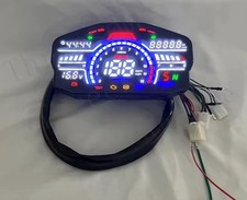 Universal LED LCD Motorcycle  Gauge Cluster Kawasaki Street Fighter Cafe Racer picture