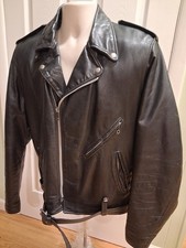 Harley-Davidson 44 Tall 1970s AMF Cycle Champ Vintage Leather Jacket 98100-59VM picture