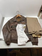 Original WW2 A-2 Leather Flight Jacket Size 40 Aero Leather Co. Authentic picture