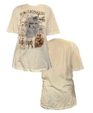 Vintage Cream Leonardo Da Vinci T-Shirt picture