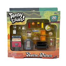 RMS Teeny Tinies Teeny Retro Diner Playset 20 Pieces Jukebox & Soda Machine 6+ picture
