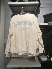 Disneyland Retro Font Pink Pullover Sweatshirt New 2026 Large & Multiple Sizes picture
