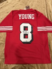 Steve Young Signed San Francisco 49ers #8 Jersey NFL Fanatics Authentic UW picture