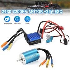 2430 7200KV Waterproof Brushless Motor+ESC Combo Set for 1/18 1/16 RC Car Truck picture