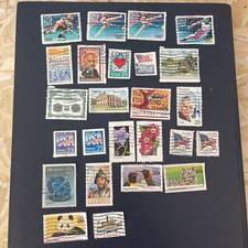 US 1992 Commemorative Year Lot Of 25 Stamps, Used, See Photos picture