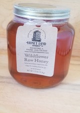 Raw Honey 5.5lb (2.50kg)-100% Raw, Wildflower,Local, Organic,Unfiltered in GLASS picture