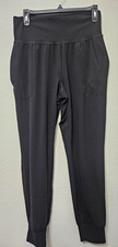 Athleta Medium High Rise Black Salutation Jogger Pants Athletic Pilates Yoga picture