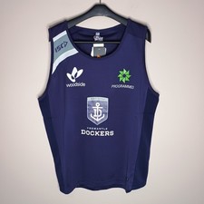 ISC Fremantle Dockers Training Singlet Gym Tank Men's XL BNWT AFL Authentic picture