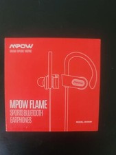 For Mpow Flame Bluetooth Headset Wireless Earphones Stereo Ear Hook Black / Red picture