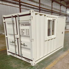 10FT Small Cubic Container Conex Box with Window & Door Jobsite Office Storage picture