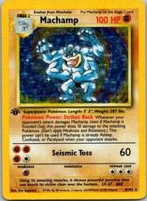 Pokémon TCG: Machamp 1ST EDITION 8/102 Deck Exclusives Holo MP picture
