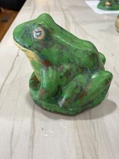 Vintage Weller Pottery Coppertone Frog  5 3/4