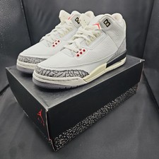Air Jordan 3 Retro (GS) White Cement Reimagined Sneakers Size 6Y (B) NEW picture
