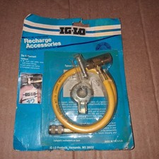 IG-LO 2180 Vintage R-12 AC Recharge Hose Can Tap Kit 18 Inch NOS picture