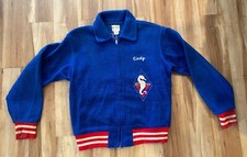 Rare 1950’s Town North Dallas YMCA  Seahorse Staff Zip College Jacket Cindy Vtg picture