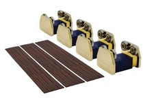 DCC Concepts DCMRRO.4 O Rolling Road Premium 4-Axle (Pack of 4) picture
