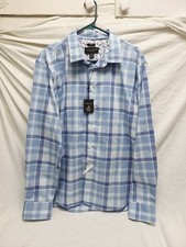 Pronto Uomo Men's Button Up Shirt Size XXL Plaid Modern Fit New picture