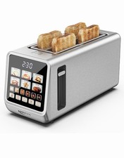 Keenstone 4 Slice Touch Screen Toasters with Wide Slot, 1400W Stainless Steel Sm picture
