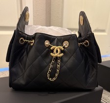 Chanel 25 mini  Black caviar  Gold Hardware w/ Dust Bag and box - BRAND NEW  picture