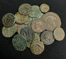 Ancient Roman Bronze Coin (Highest Grade) + 100 yr. Old U.S. Penny, Bonus picture