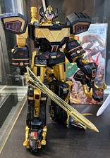 Bandai Power Rangers Megazord Samurai Robot Figure Black & Gold 2024 picture