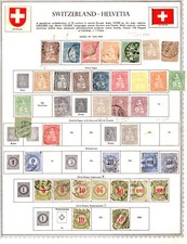 SWITZERLAND 1854–1960s LARGE COLLECTION OF 630++ STAMPS USED & MINT picture