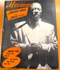 METRONOME MAGAZINE JULY 1958  THE SINGERS ISSUE NAT HENTOFF HARD BOP FESTIVALS picture