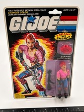 1985 Hasbro GI Joe Zarana Action Figure 36 Back picture