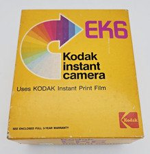 Vintage Kodak EK6 Instant Camera with Box  (1976-78) UNTESTED picture