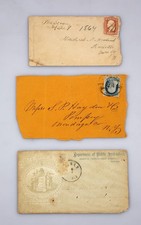 Lot of 3 Civil War Era Covers Stamps Envelopes picture