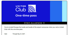 1 United Airlines Club Lounge One-Time Passes Expire 07/25/2027 Fast E-Delivery picture