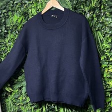MARC AUREL Women Sweaters US Medium 38 Blue Jumper Pull Over Zip Side   2789 picture