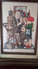 Norman Rockwell 1988 ceramic framed artwork picture