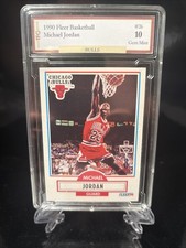 1990 Fleer Basketball Michael Jordan #26 GEM 10 picture