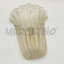 BAROVIER TOSO MURANO GLASS SCONCE GOLD CUP WALL LAMP picture