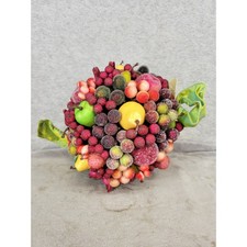 Vintage Waterford Holiday Heirlooms Georgian Kissing Ball Sugared Fruit 7.5