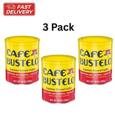 Cafe Bustelo, Espresso Style Dark Roast Ground Coffee, 10 oz Can (Pack of 3) picture
