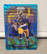 Panini 2020 Prizm Aaron Donald Rams Blue Wave Prizm #277 Serial #/199 picture