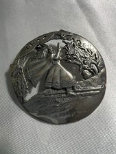Vintage Norwegian 925S Silver Inga Fra Varteig Birkebeiner Brooch Pendant KNH picture