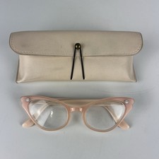 See Eyewear 1959 C4 Cat Eye Eyeglasses Frames Pink Coral 49-21-140 Women picture