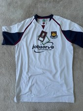West Ham United Away Jersey - Score Draw Retro - Men Medium NEW picture