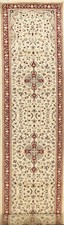Ivory 20 ft Long/ Narrow Runner Rug 3x20 Wool Hand-made Floral Classic Carpet picture
