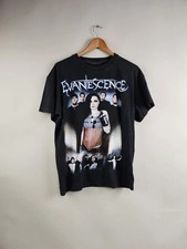 Vintage 2003 Evanescence Fallen Band Graphic Black Tshirt Reprint S-5XL KH11636 picture