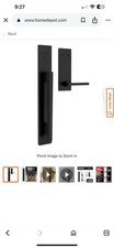 Kwikset Caerus Matte Black Door Handle PARTS picture
