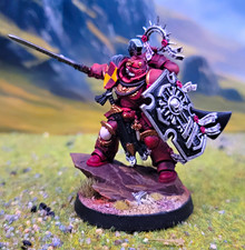 Games Workshop Warhammer 40K Space Marines Blood Angels Captain Pro Painted picture