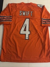 Autographed D'Andre Swift Chicago Bears Orange Jersey GT Authentication picture