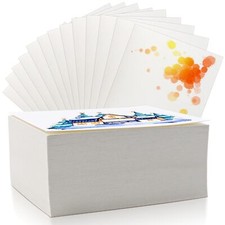 120Pcs 100% Rag Cotton White Watercolor Paper Cold Press Paper Drawing picture