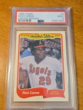 1985 Fleer Limited Edition Rod Carew #5 PSA 9 MINT picture