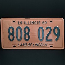 1969~Authentic~Vintage~1969 Illinois ILL USA 12