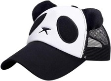 Mesh Panda Baseball Cap Adjustable Kids/Adult Breathable Summer Sun Hat Snapback picture